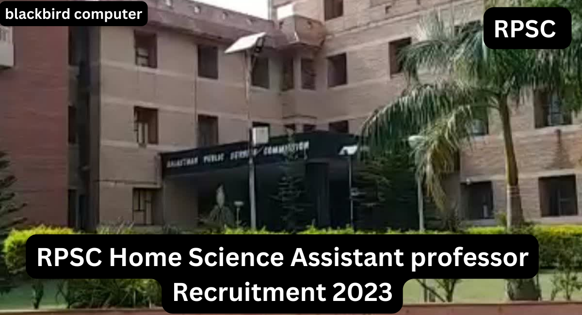 RPSC Home Science Assistant professor Recruitment 2023